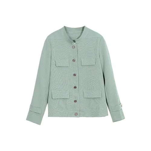 Wbwq Куртки Пальто Женские Зеленый