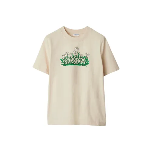 Burberry T-рубашка женская светло-желтая