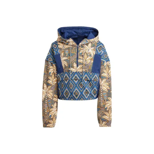 Adidas X Farm Rio Куртки Пальто Женские Полуночный индиго Кристальный Песочный Бронза