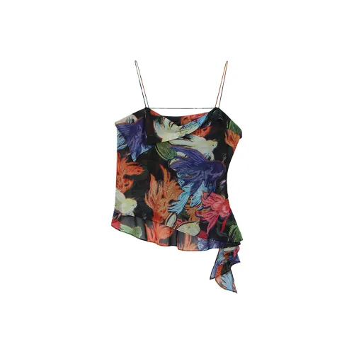 UOOYAA Принт Женские Камисоли