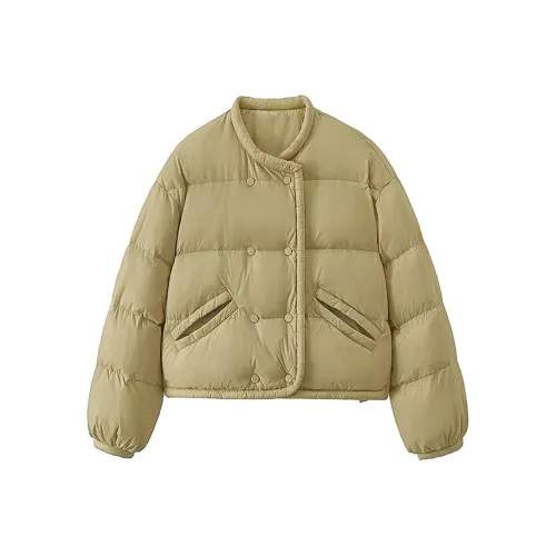 Cypress House Пуховик Женский Светло-Желтый