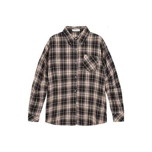 ETSE Клетчатые Женские Рубашки