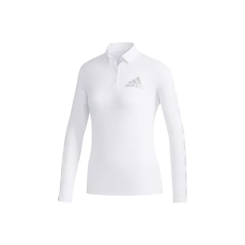 Adidas Поло Женское Белое