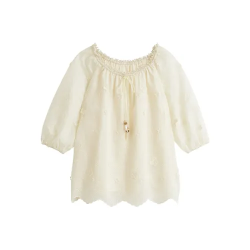 Inman Рубашка Женская Кремово-Желтая