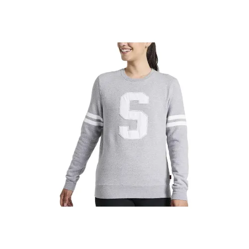 Saucony Rested Crewneck Толстовка Женская Светло-Серый