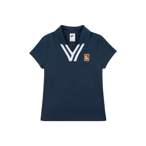 nike Женские By YOON FW24 Поло Женские Морской синий