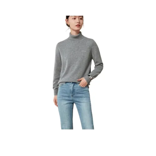 MIHUANG Кашемир Свитер Женский Светлый Фотиния Серый