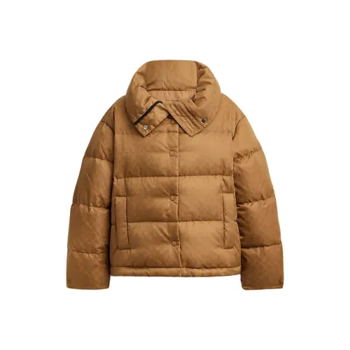 COACH FW24 Пуховик Женский Коричневый