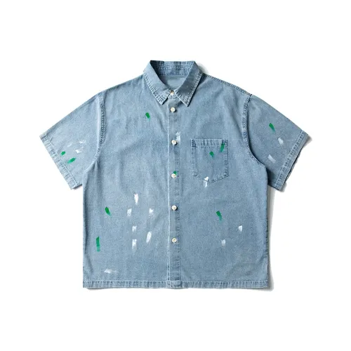 YPUT Светло-синяя унисекс рубашка