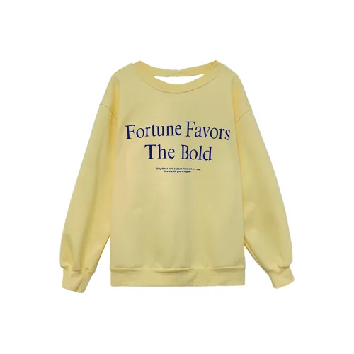 Icicofficial Толстовка Женская Желтая