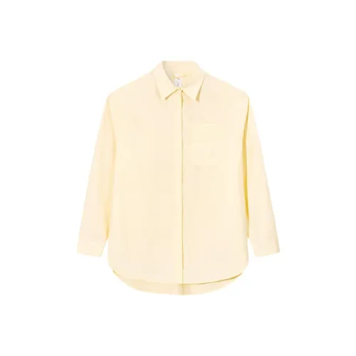 CHAOJIANTA Рубашка Женская Банановый Желтый