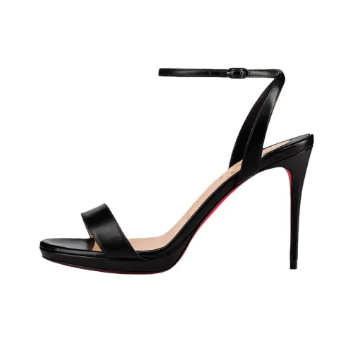 CL LUBOTING Loubi Queen One Strap Sandals 10 см Женские Черный