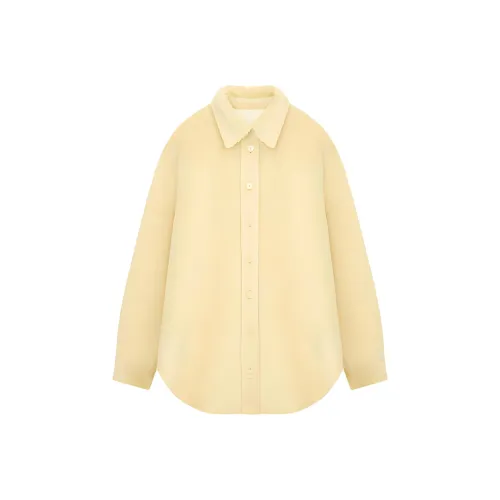 ISABEL MARANT FW23 Куртки и Пальто Женские Светло-Желтые