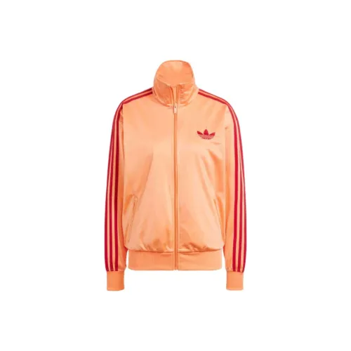 Adidas Originals ADICOLORFirebird Куртка Женская Половина Коралловый Победа Командный Красный