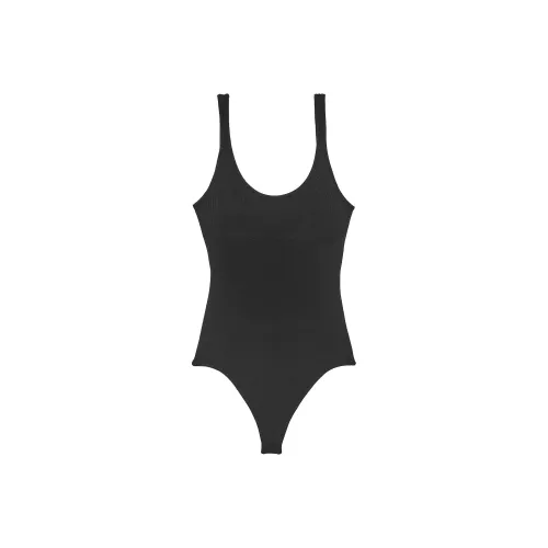 Victoria's Secret Luxe CrèME KNIT Plunge Bodysuit Черный Комбинезон Женские Черный