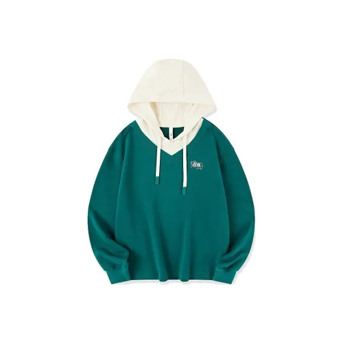 QIAODAN Толстовка Женская Малиновый Зеленый Кремовый Белый