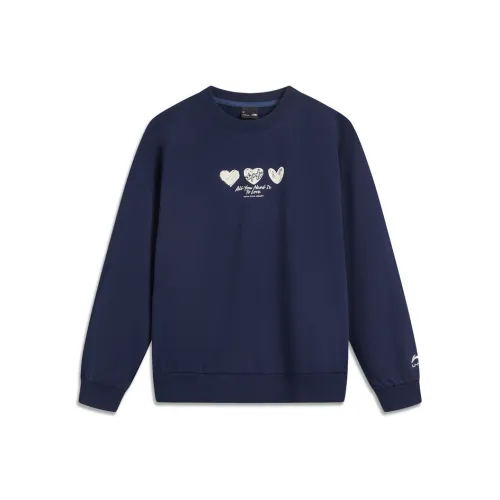 LINING Sports Life Collection Толстовка Женская Темный Корабельный Синий