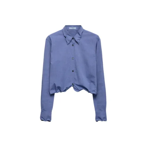 PRADA Синие Женские Рубашки