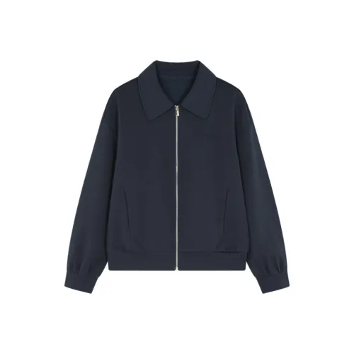 Mo Han Yi Mei Куртки и Пальто Женские Темно-синий