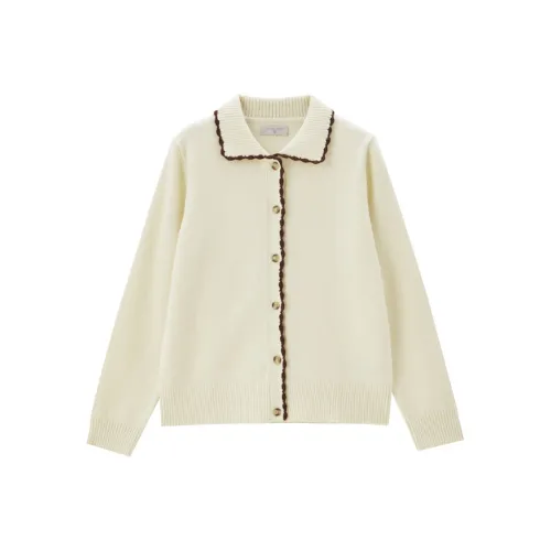 Giordano Трикотаж Женский Кремовый Белый