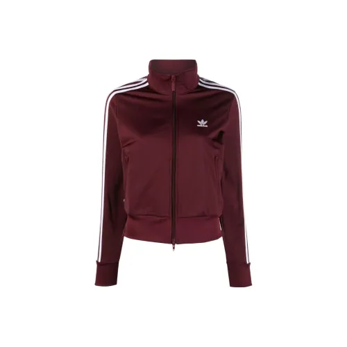 Adidas Женские Куртки Бургундского Цвета