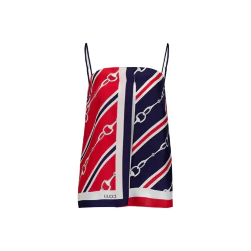GUCCI Топ на бретелях Женский Многоцветный