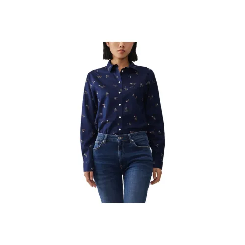 GANT Рубашка Женская 409 Классический Синий