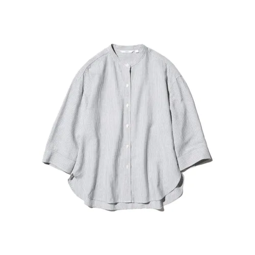 UNIQLO Рубашка Женская Асфальт Серый
