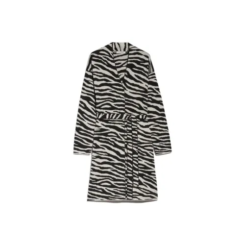 'S MAX MARA Limbo Коллекция Принт с животными Шерсть и Кашемир Кардиган Трикотаж Женская Белая