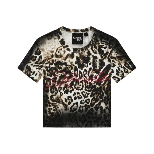 Ksubi Mowalola Collaboration Коричневые Женские Футболки