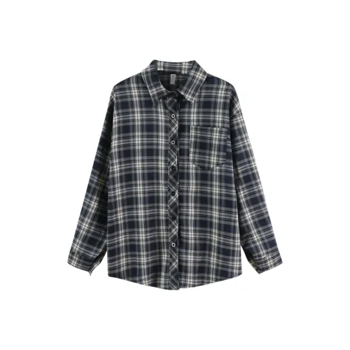 ABBY GODDESS Lazy Тонкая Рубашка Пальто Клетка Солнцезащитная Рубашка Для Женщин Женская