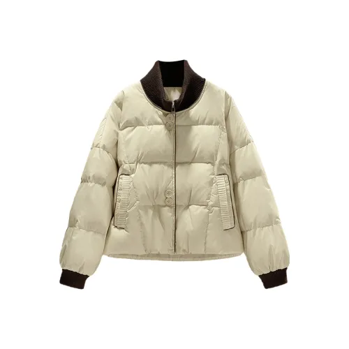 Cypress House Пуховик Женский Бежевый