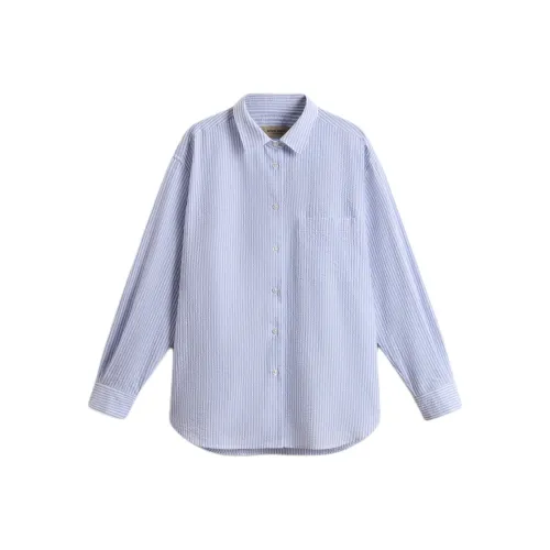 WOOLRICH SS25 Рубашка Женская Синяя