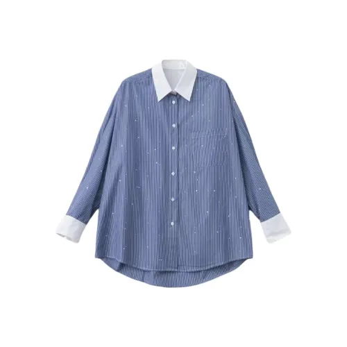 BLACK&COLOR Синие Женские Рубашки