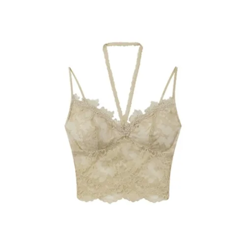 MIMOSA CHUR Топ на бретелях Женский Абрикос