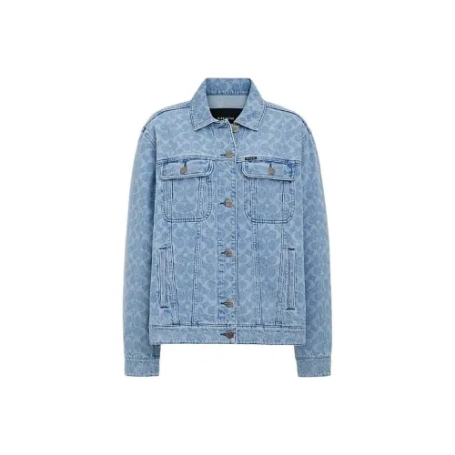 COACH SS24 Куртки Пальто Женские Светло-Промытый