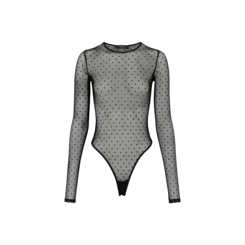 WARDROBE.NYC Черное женское боди
