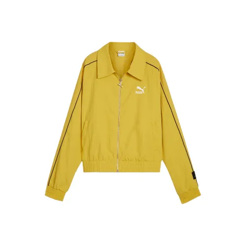 PUMA GRAPHICS SS24 Куртки и Пальто Женские Желтые