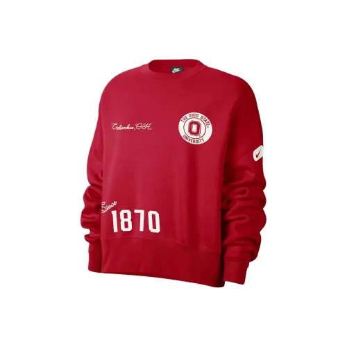 Nike Ohio State Толстовка Женская Университетский Красный