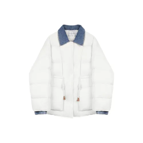 VEGA CHANG Кремовый Белый Женский Пух