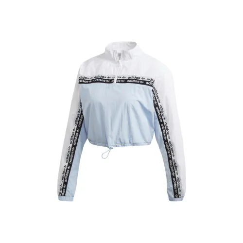 Adidas Originals Cropped Hoodie Толстовка Женская Синяя