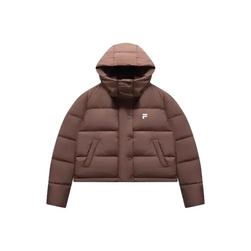 FILA FUSION FOB Пуховик Женские Темный Земляной Умбровый