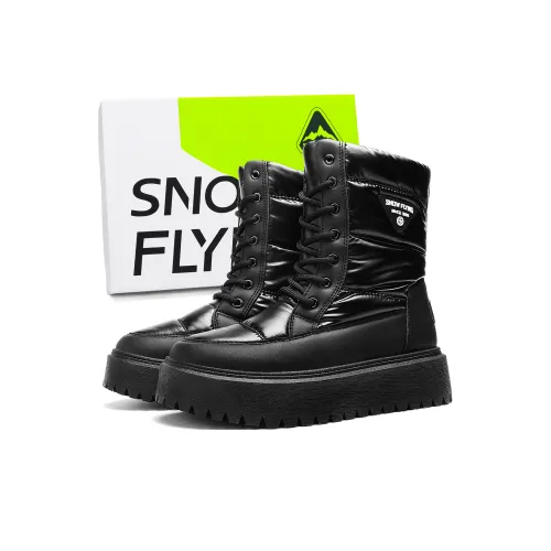 SNOW FLYING Высокие Сноубутсы для Колена Унисекс Черные