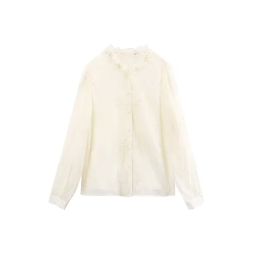 A paradise for awakening Рубашка Женские Бежевый