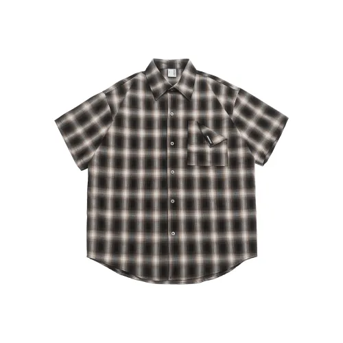 YPUT Коричневая унисекс рубашка