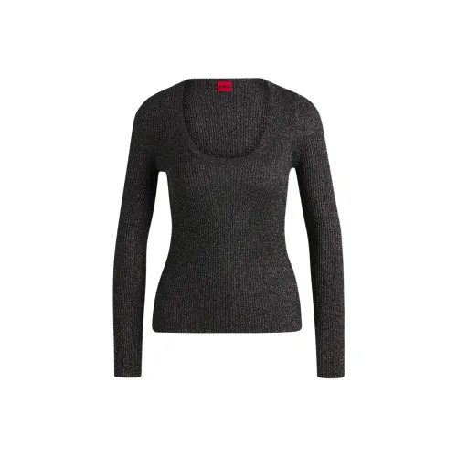 HUGO BOSS Черный Женский Трикотаж