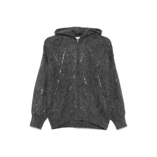 BRUNELLO CUCINELLI FW24 Свитшот Женский Угольный Серый