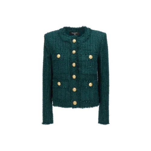 BALMAIN Зеленые Женские Куртки