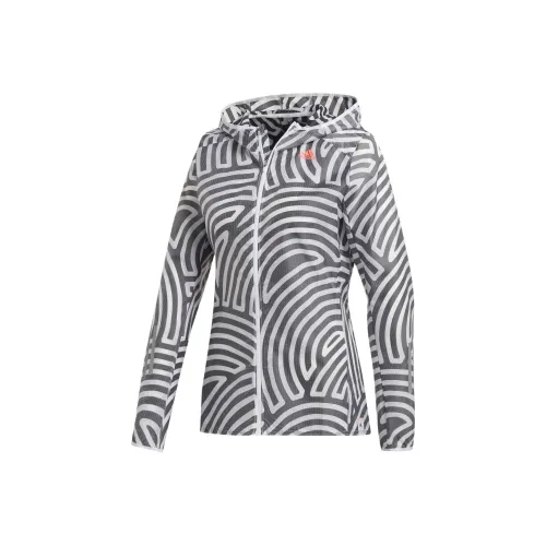 Adidas Куртки Пальто Женские Белый Черный