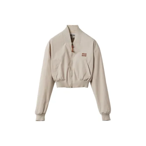 MIU MIU Куртки и Пальто Женские Хаки